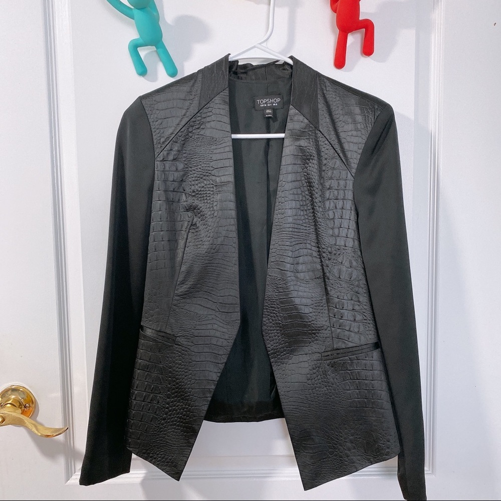 Top Shop - High Low Black Blazer US 4/UK 8